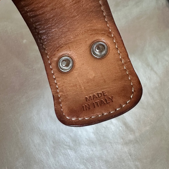 Rare Vintage Coach Signature Canvas Leather Snap Cuff Bracelet - Picture 5 of 5